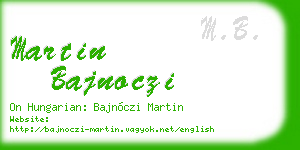 martin bajnoczi business card